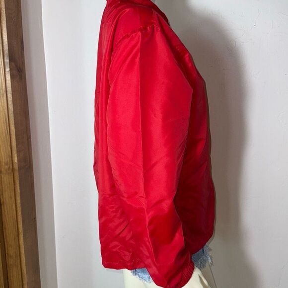 Vintage Marine Corp Jacket Medium 70s Artex USMC Red Military Lightweight Nylon - Picture 5 of 16